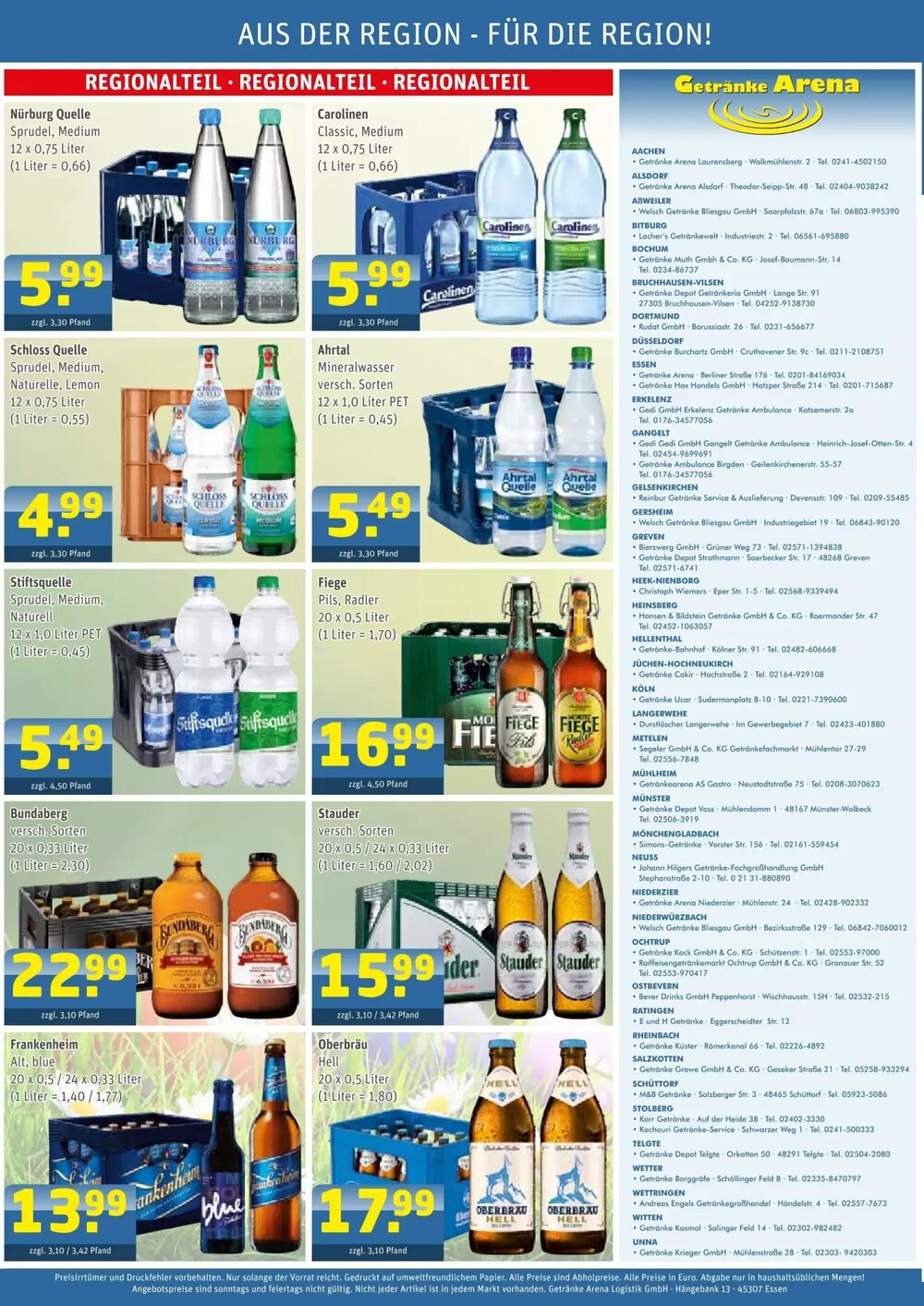 Getränke Arena Prospekt (ab 30.03.2026) zum Blättern - Seite 4