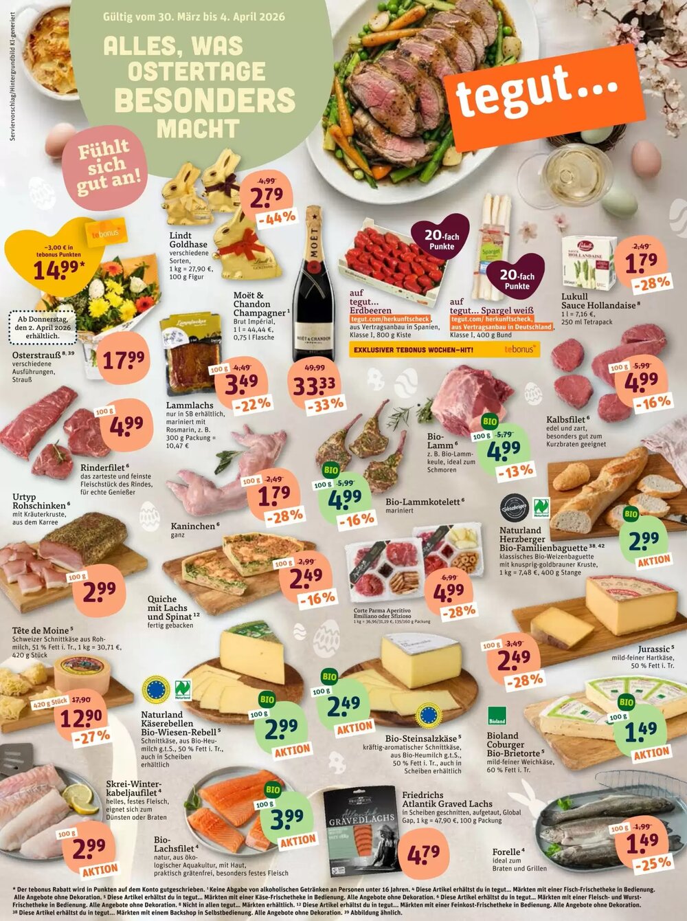 tegut Prospekt (ab 30.03.2026) zum Blättern - Seite 1