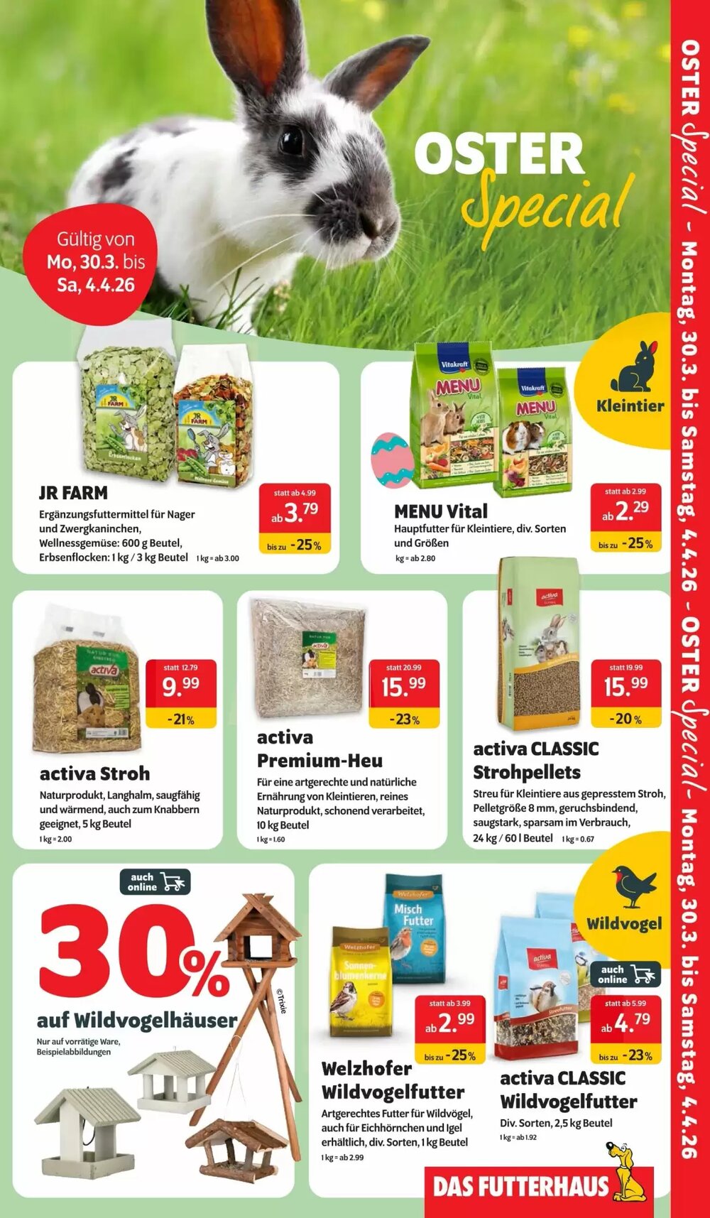 Das Futterhaus Prospekt (ab 30.03.2026) zum Blättern - Seite 1