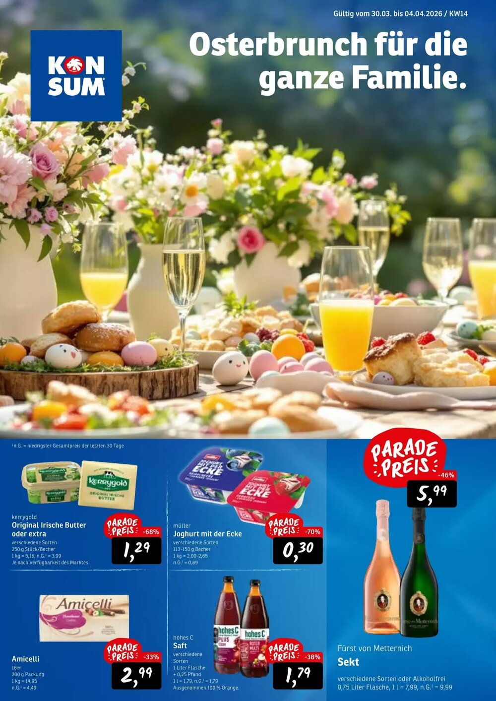 KONSUM Prospekt (ab 30.03.2026) zum Blättern - Seite 1