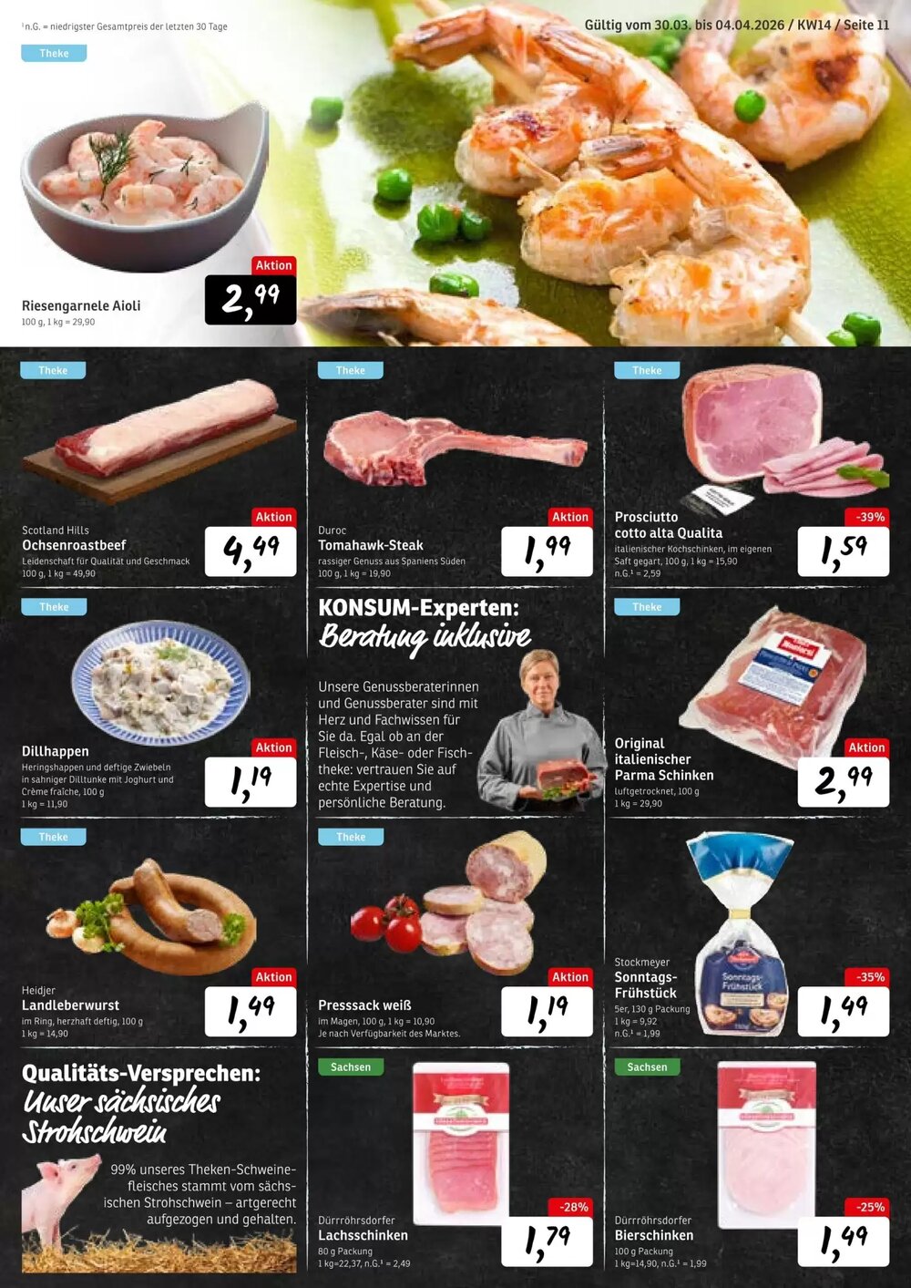 KONSUM Prospekt (ab 30.03.2026) zum Blättern - Seite 11