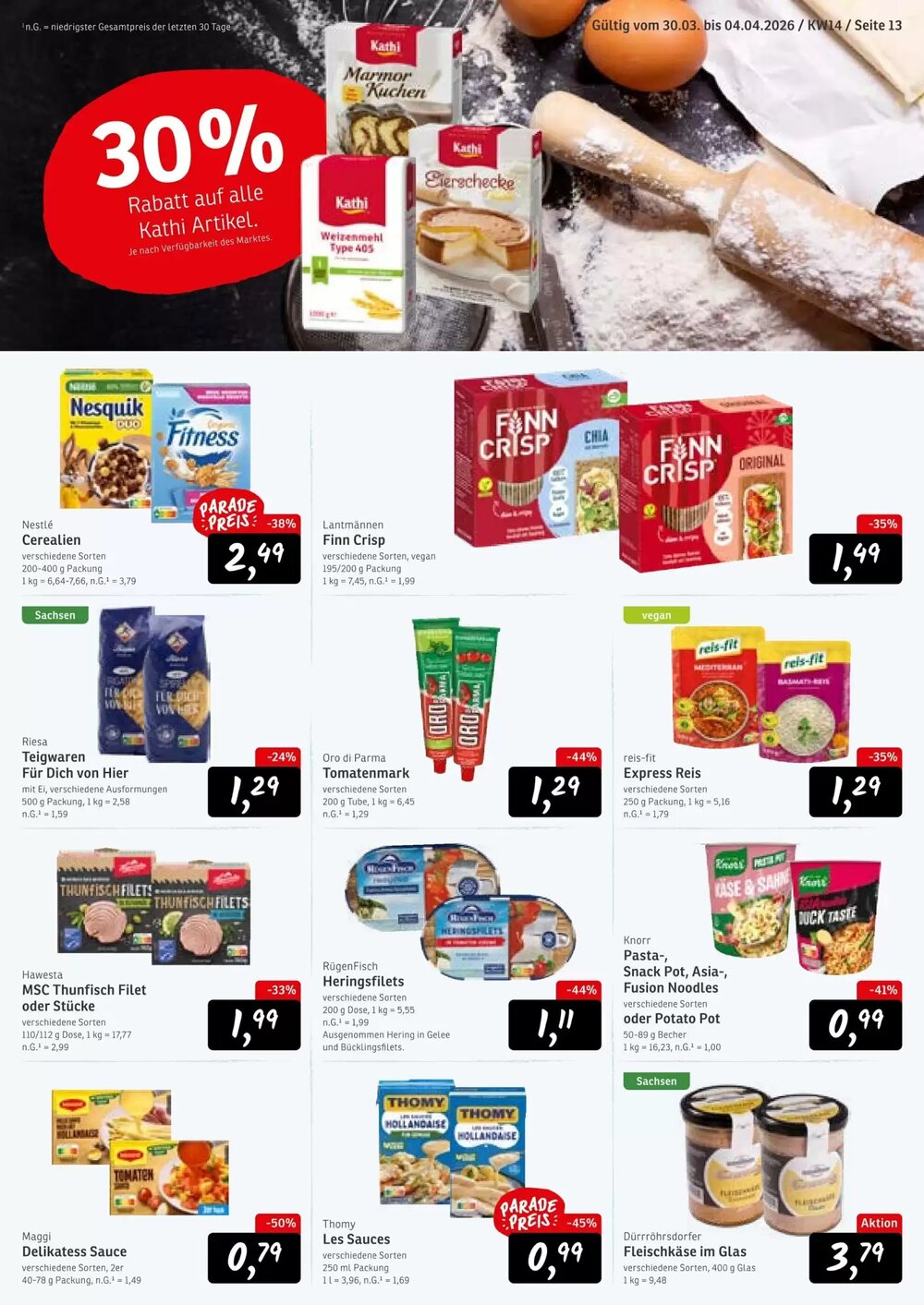 KONSUM Prospekt (ab 30.03.2026) zum Blättern - Seite 13