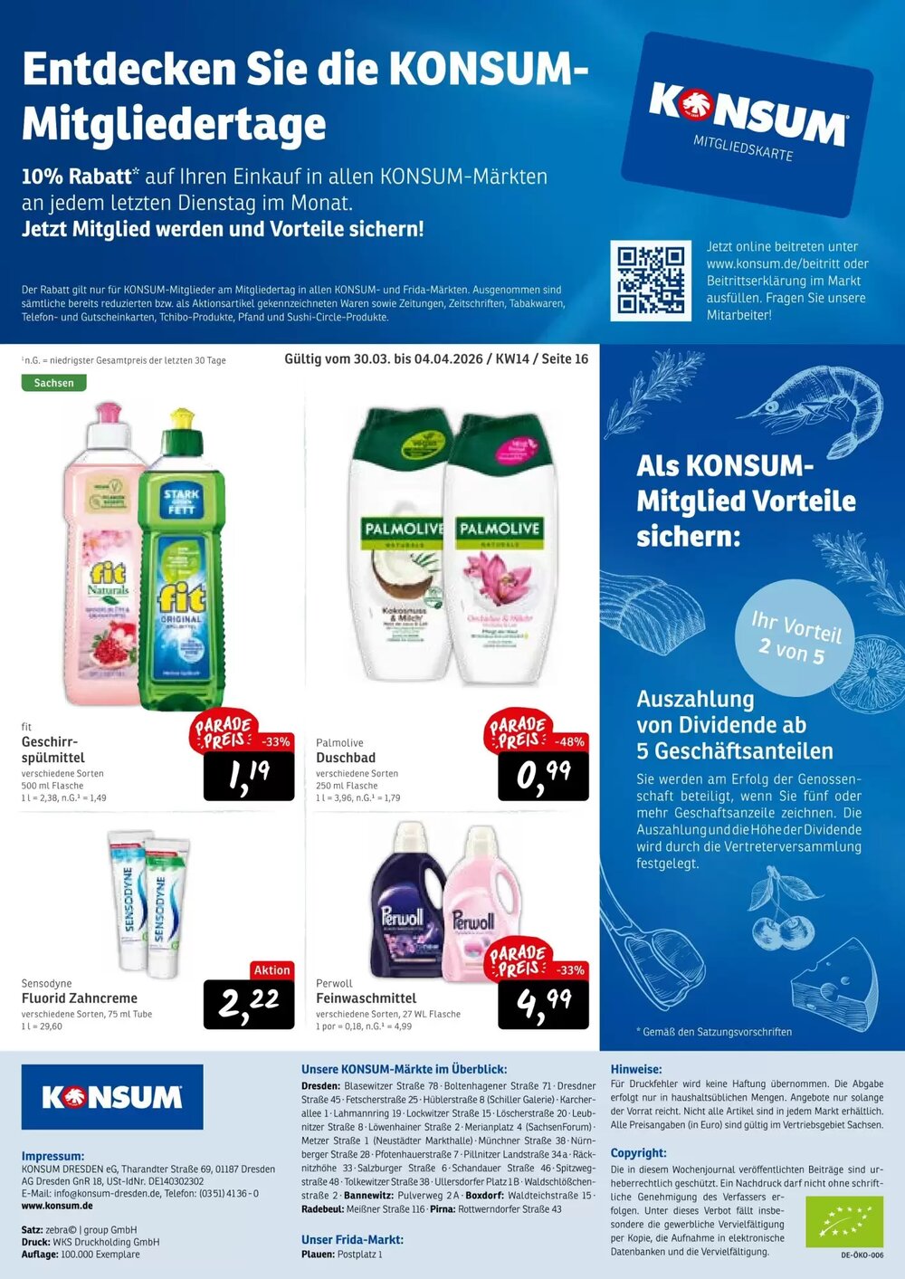 KONSUM Prospekt (ab 30.03.2026) zum Blättern - Seite 16