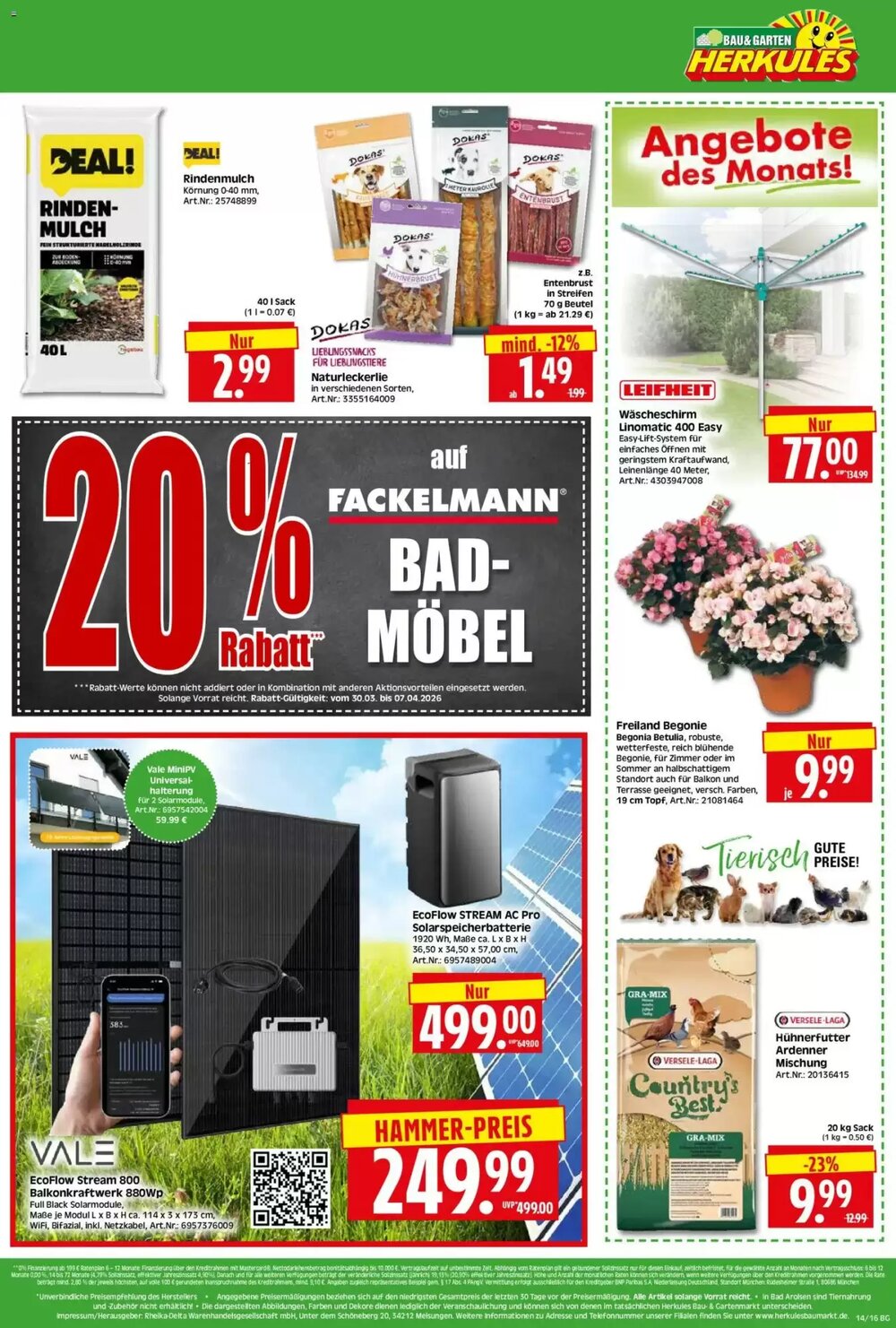 Edeka Herkules Prospekt (ab 30.03.2026) zum Blättern - Seite 16