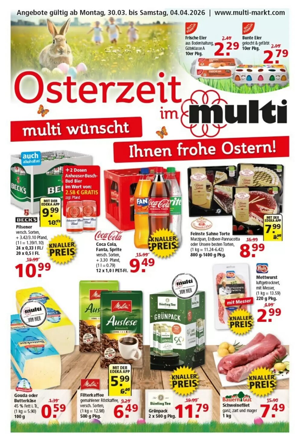 Multi Markt Prospekt (ab 30.03.2026) zum Blättern - Seite 1