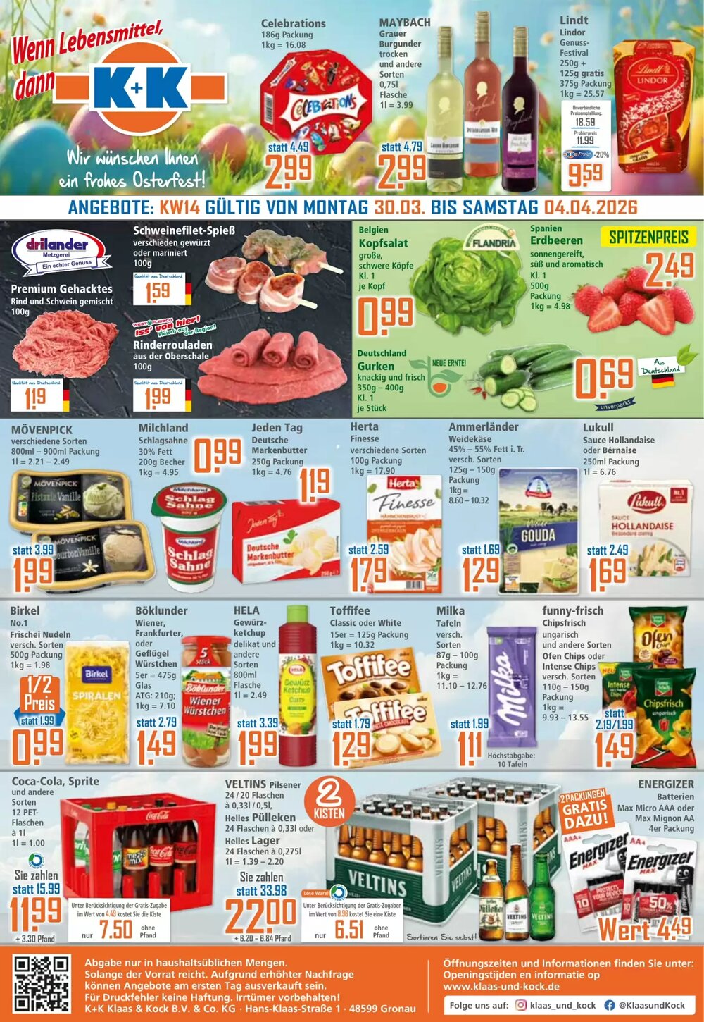 Klaas und Kock Prospekt (ab 30.03.2026) zum Blättern - Seite 1