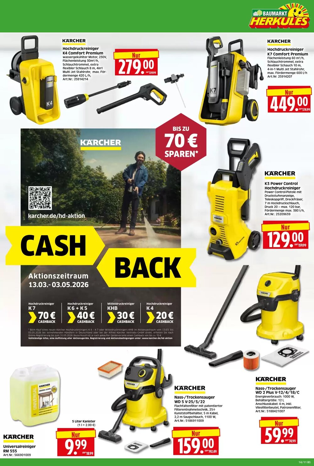 Herkules Baumarkt Prospekt (ab 30.03.2026) zum Blättern - Seite 11