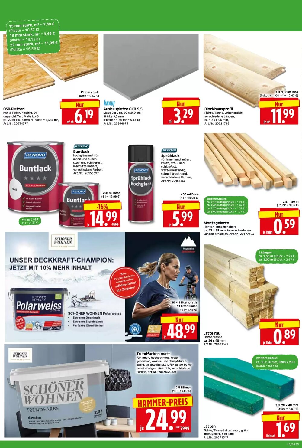 Herkules Baumarkt Prospekt (ab 30.03.2026) zum Blättern - Seite 14