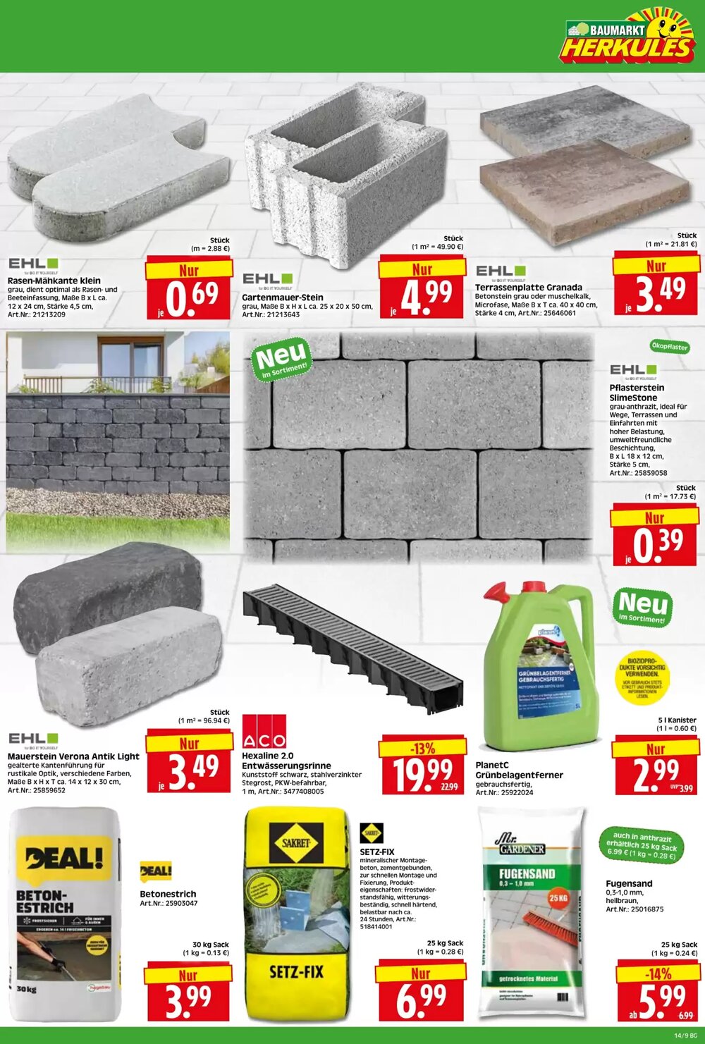 Herkules Baumarkt Prospekt (ab 30.03.2026) zum Blättern - Seite 9