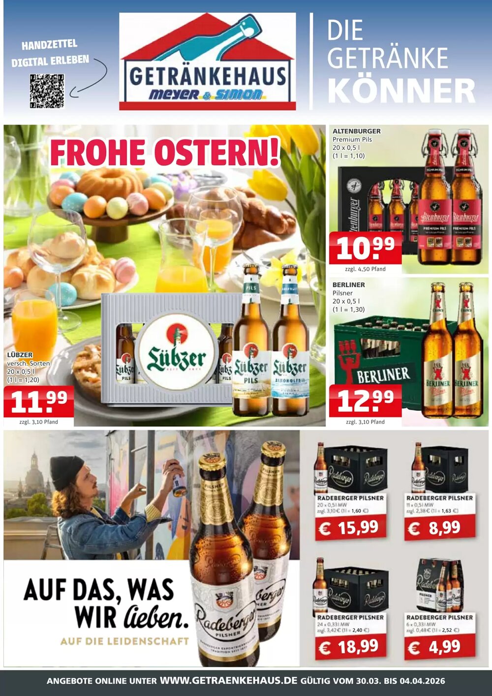 Getränkehaus Prospekt (ab 30.03.2026) zum Blättern - Seite 1