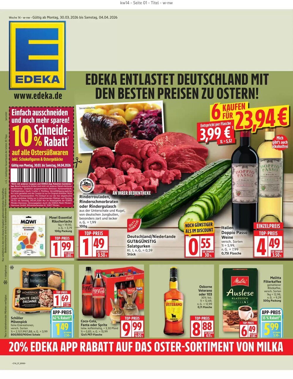 Edeka24 Prospekt (ab 30.03.2026) zum Blättern - Seite 1