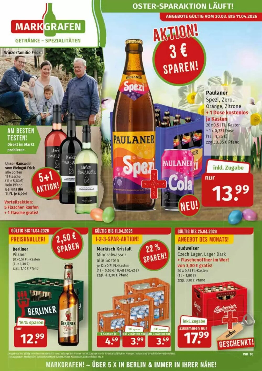 Markgrafen Prospekt (ab 30.03.2026) zum Blättern - Seite 1