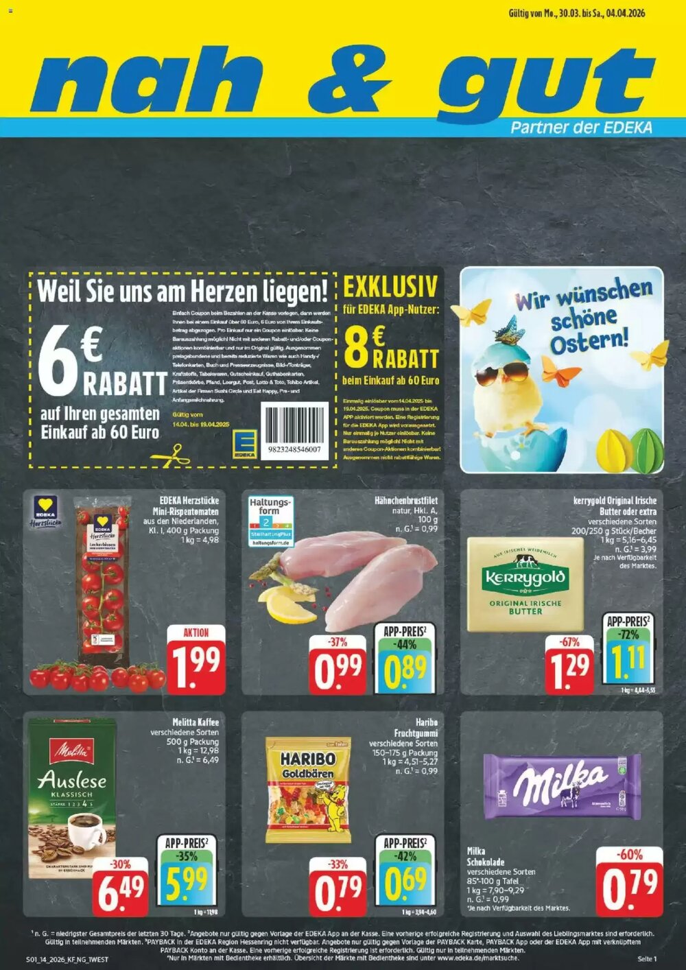 nah & gut Prospekt (ab 30.03.2026) zum Blättern - Seite 1