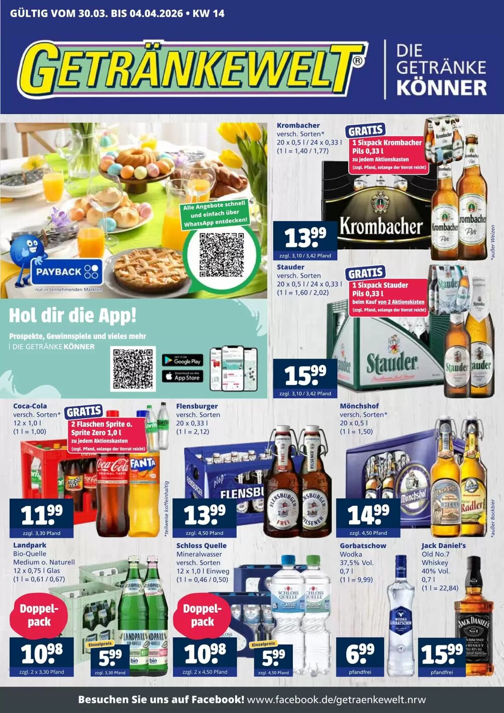 Getränkewelt Prospekt (ab 30.03.2026) zum Blättern - Seite 1