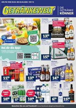 Getränkewelt Prospekt (ab 30.03.2026) zum Blättern