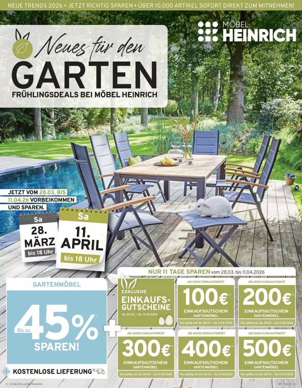 Möbel Heinrich Prospekt (ab 30.03.2026) zum Blättern - Seite 1