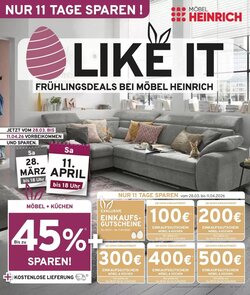 Möbel Heinrich Prospekt (ab 30.03.2026) zum Blättern
