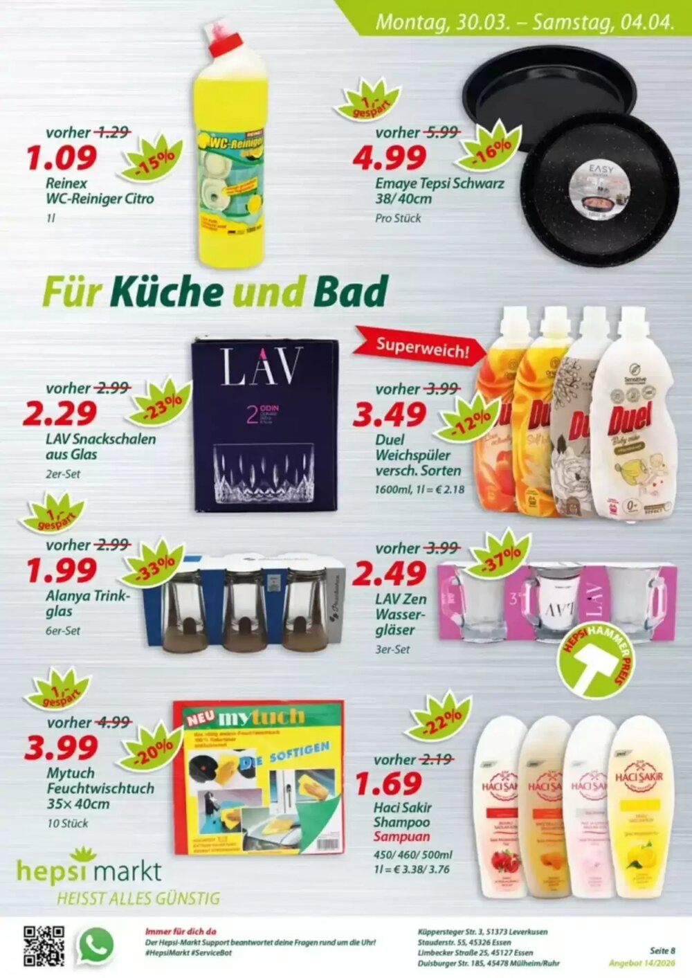 Hepsi-Markt Prospekt (ab 30.03.2026) zum Blättern - Seite 8