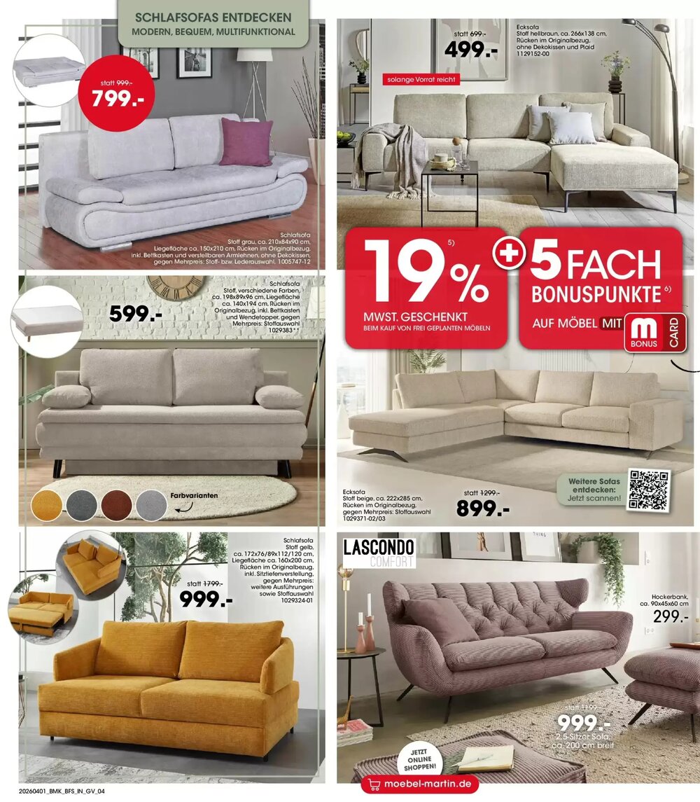 Möbel Martin Prospekt (ab 31.03.2026) zum Blättern - Seite 4