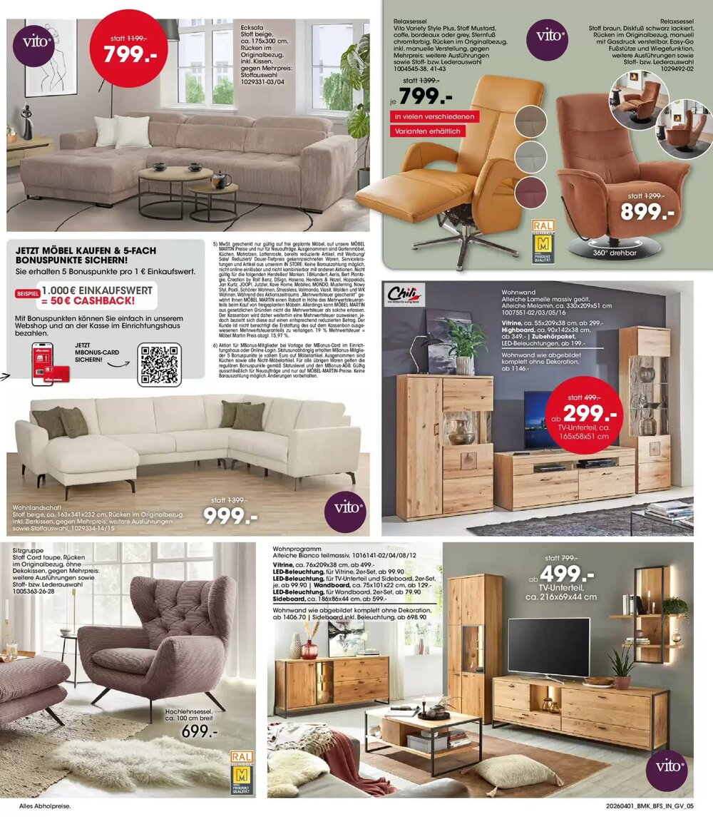 Möbel Martin Prospekt (ab 31.03.2026) zum Blättern - Seite 5