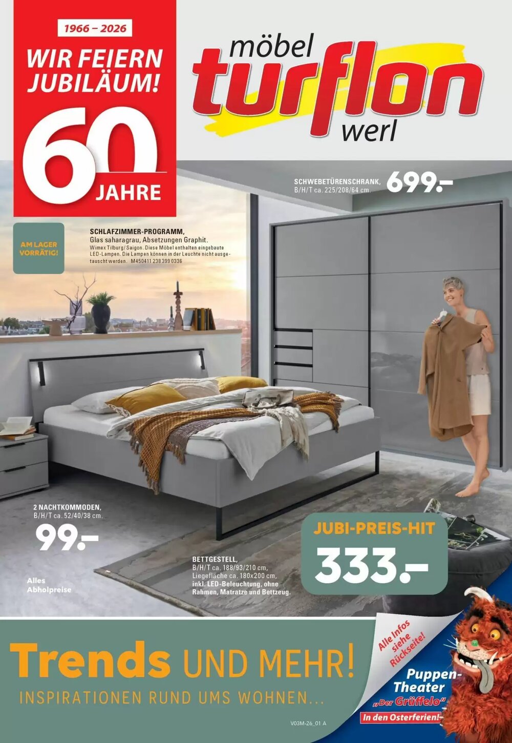 Möbel Turflon Prospekt (ab 31.03.2026) zum Blättern - Seite 1