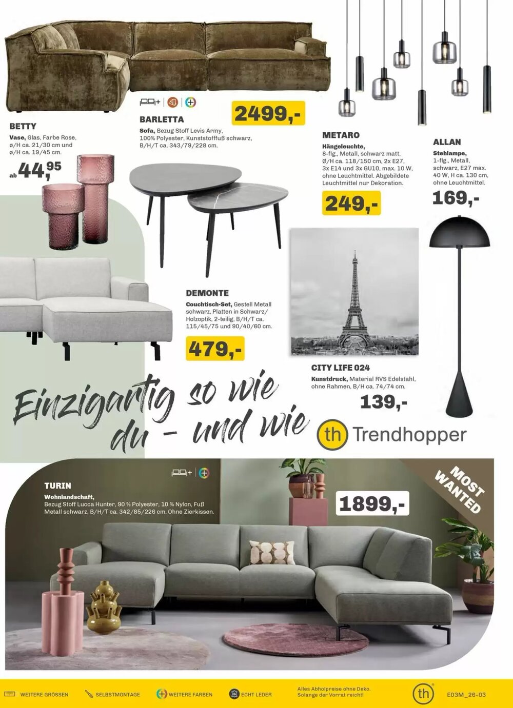 Möbel Turflon Prospekt (ab 31.03.2026) zum Blättern - Seite 19