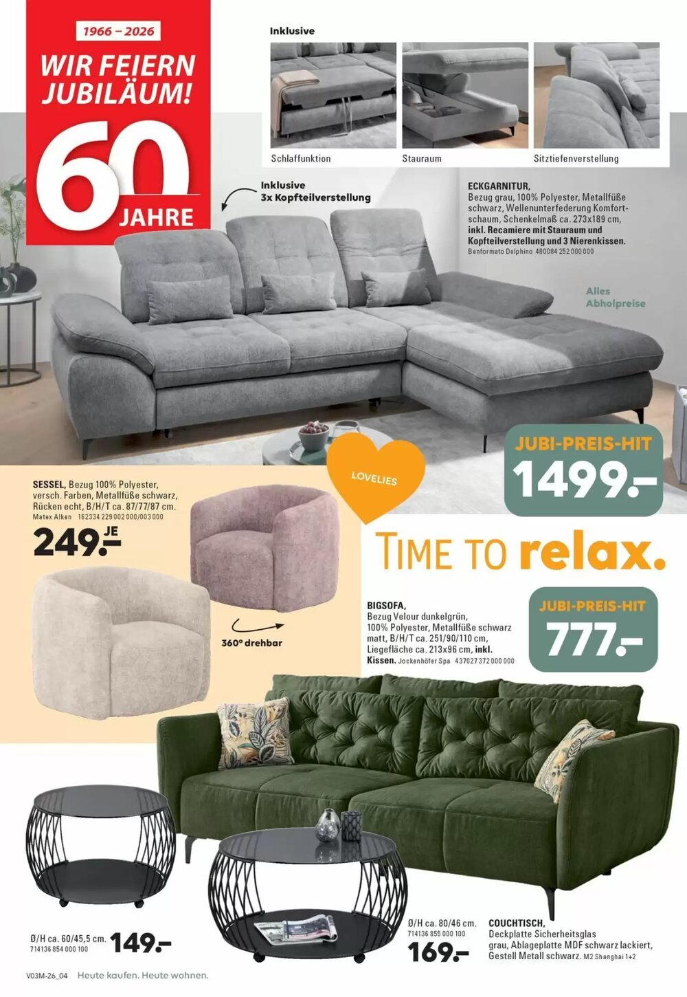 Möbel Turflon Prospekt (ab 31.03.2026) zum Blättern - Seite 4