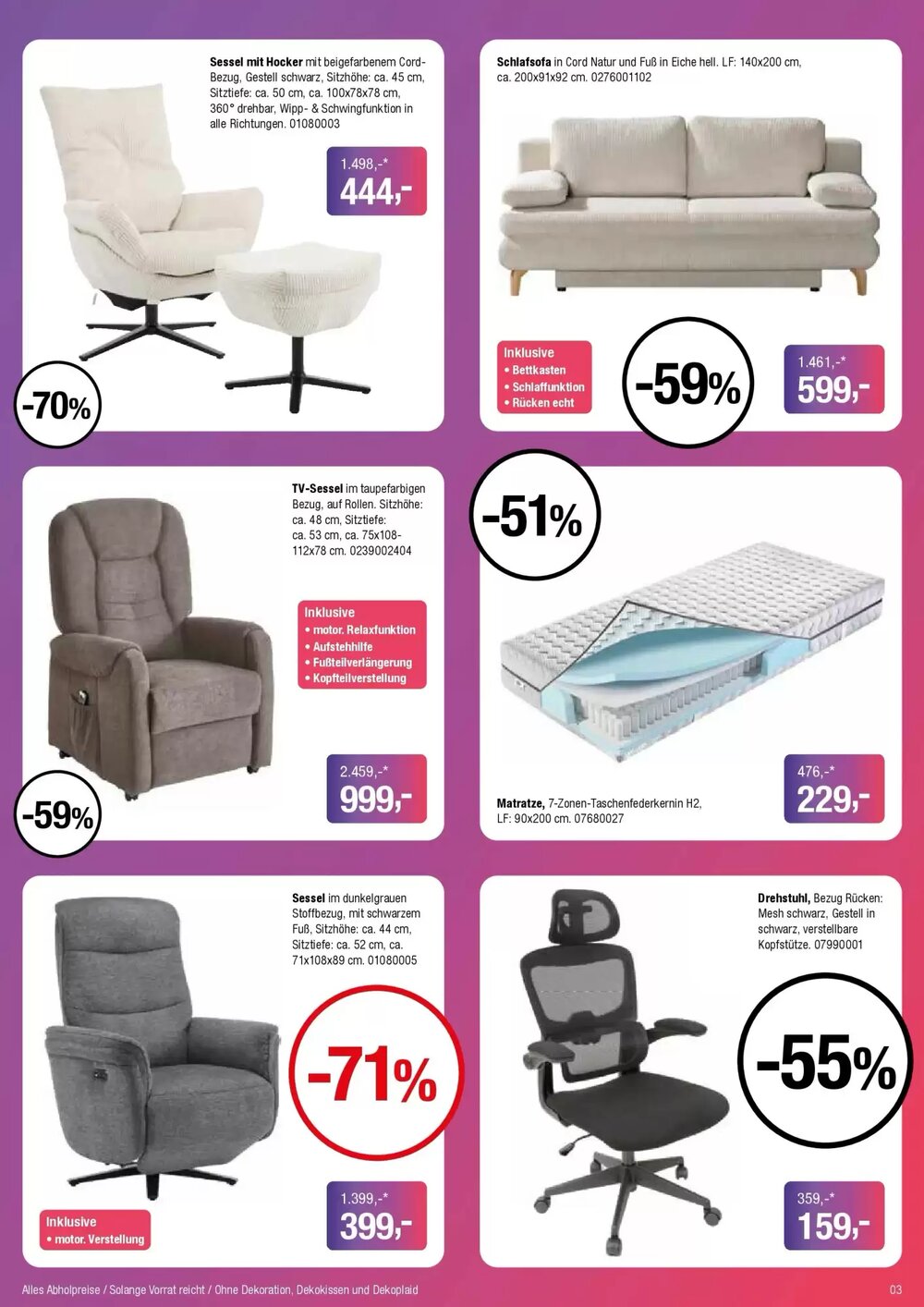 Opti Wohnwelt Prospekt (ab 31.03.2026) zum Blättern - Seite 3