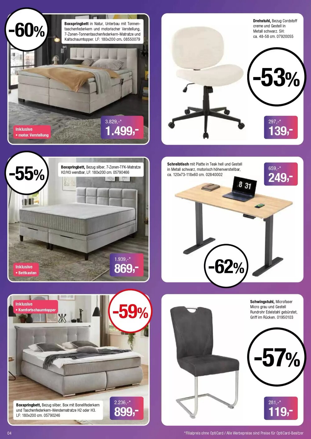 Opti Wohnwelt Prospekt (ab 31.03.2026) zum Blättern - Seite 4