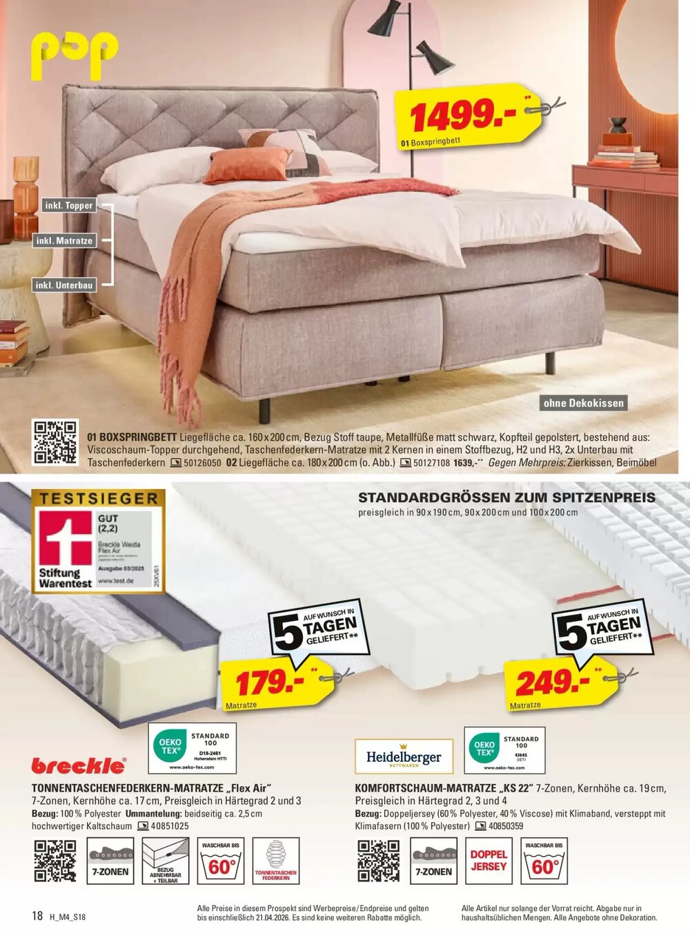 Höffner Prospekt (ab 31.03.2026) zum Blättern - Seite 18