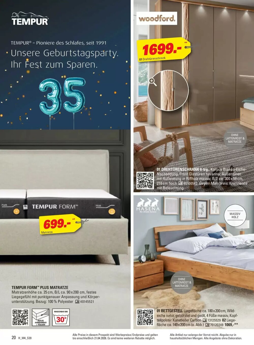 Höffner Prospekt (ab 31.03.2026) zum Blättern - Seite 20