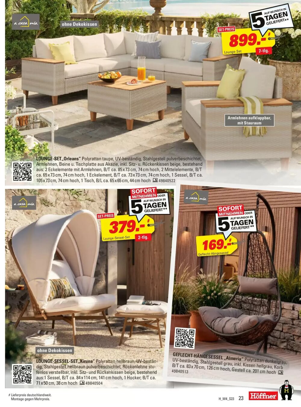 Höffner Prospekt (ab 31.03.2026) zum Blättern - Seite 23