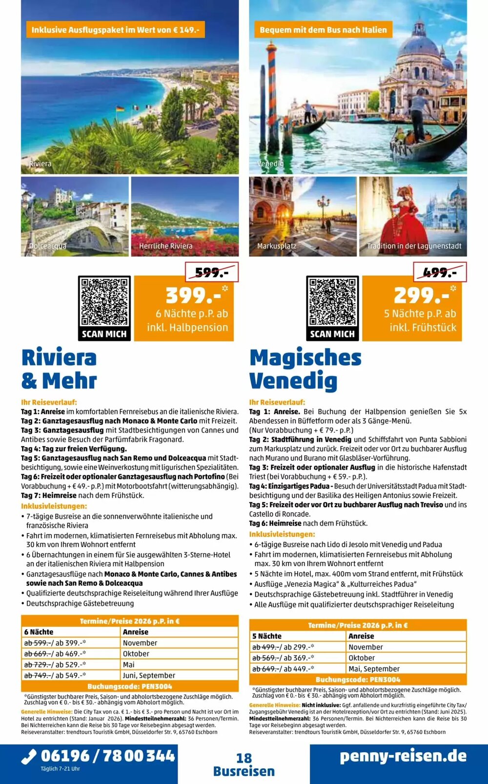 Penny Reisen Prospekt (ab 01.04.2026) zum Blättern - Seite 18