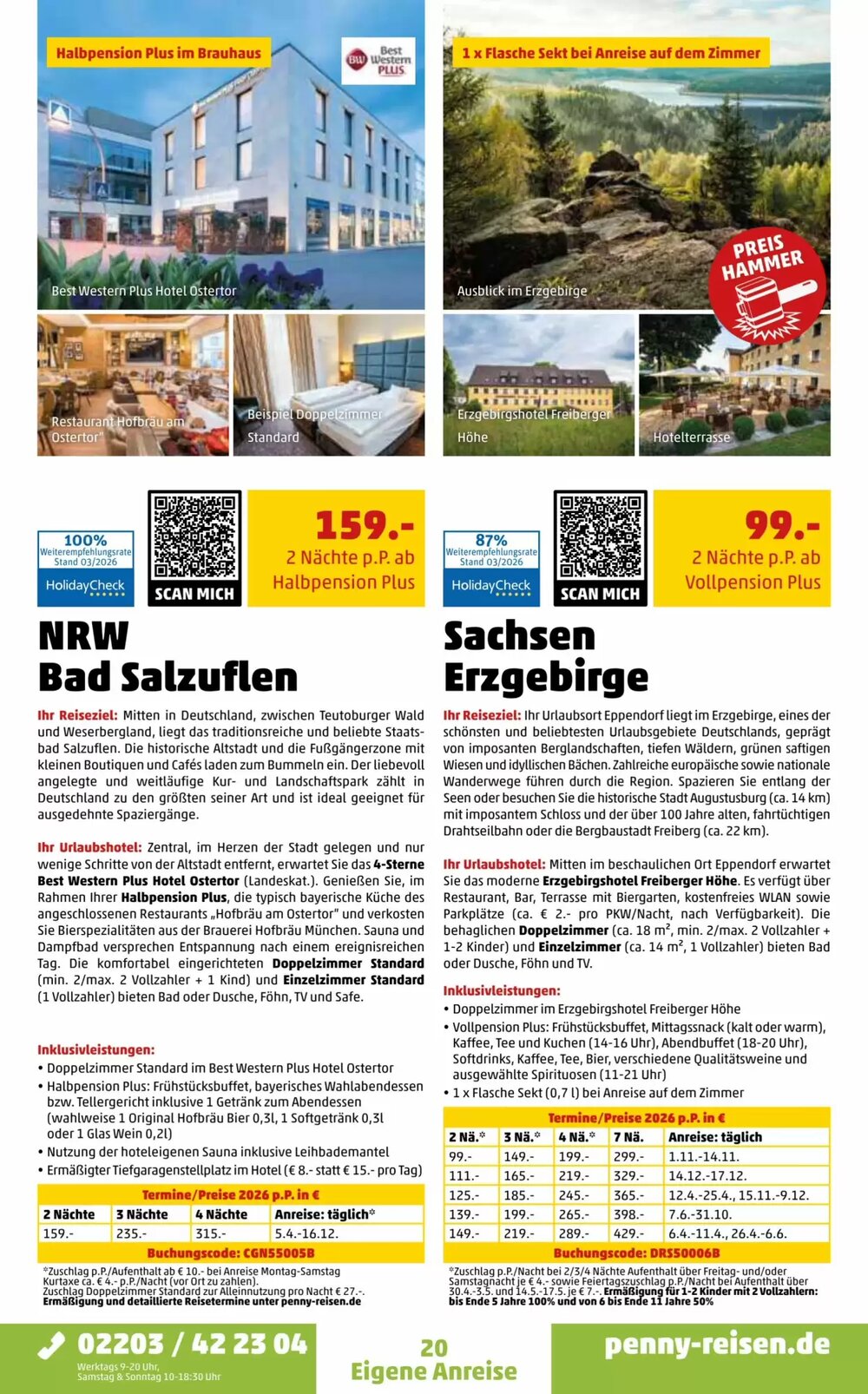 Penny Reisen Prospekt (ab 01.04.2026) zum Blättern - Seite 20