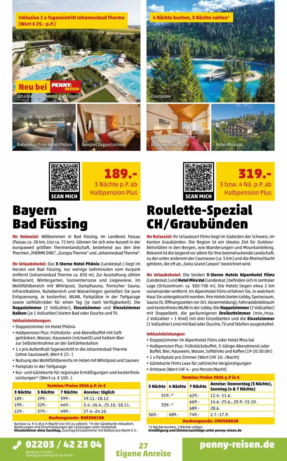 Penny Reisen Prospekt (ab 01.04.2026) zum Blättern - Seite 27