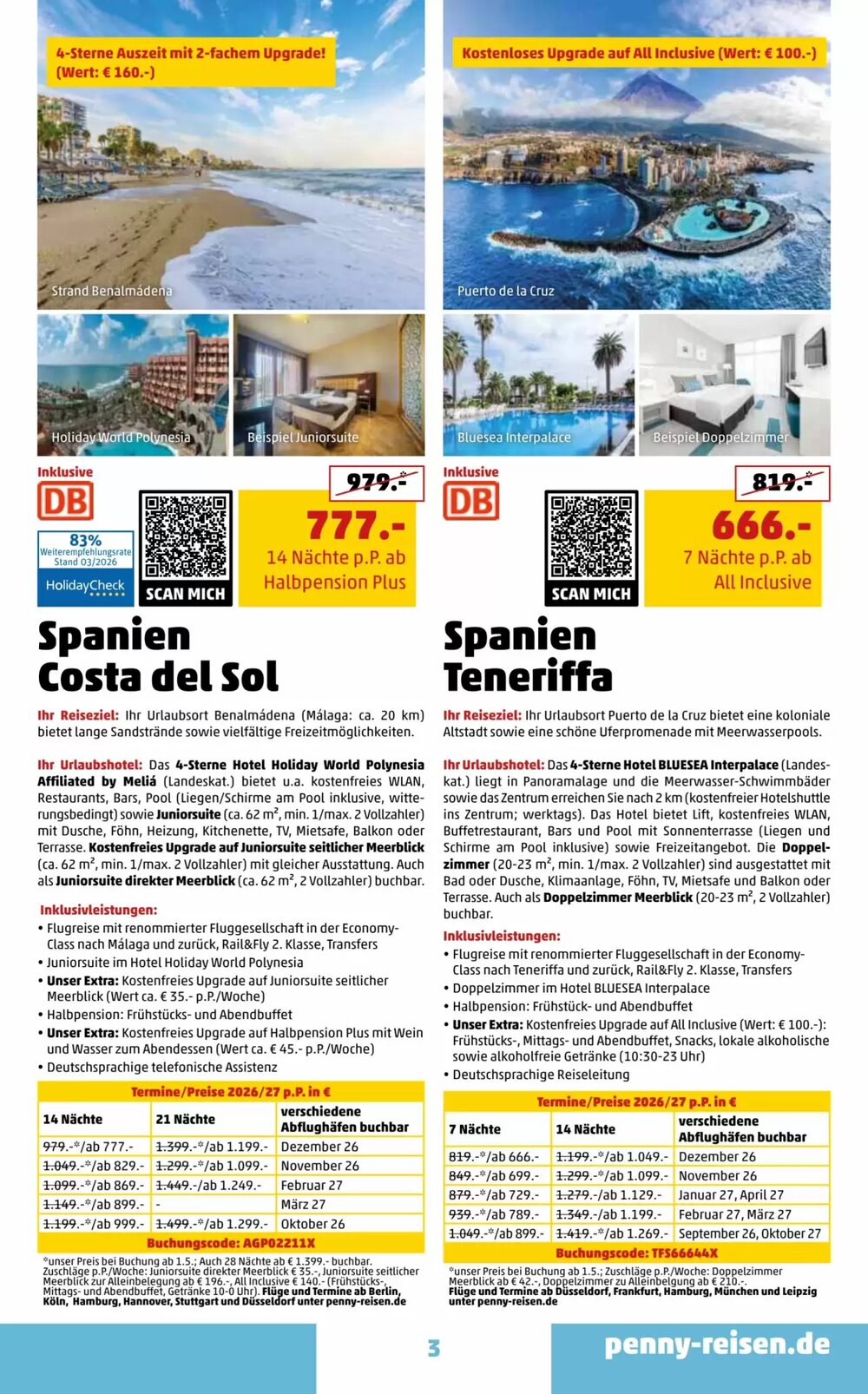 Penny Reisen Prospekt (ab 01.04.2026) zum Blättern - Seite 3