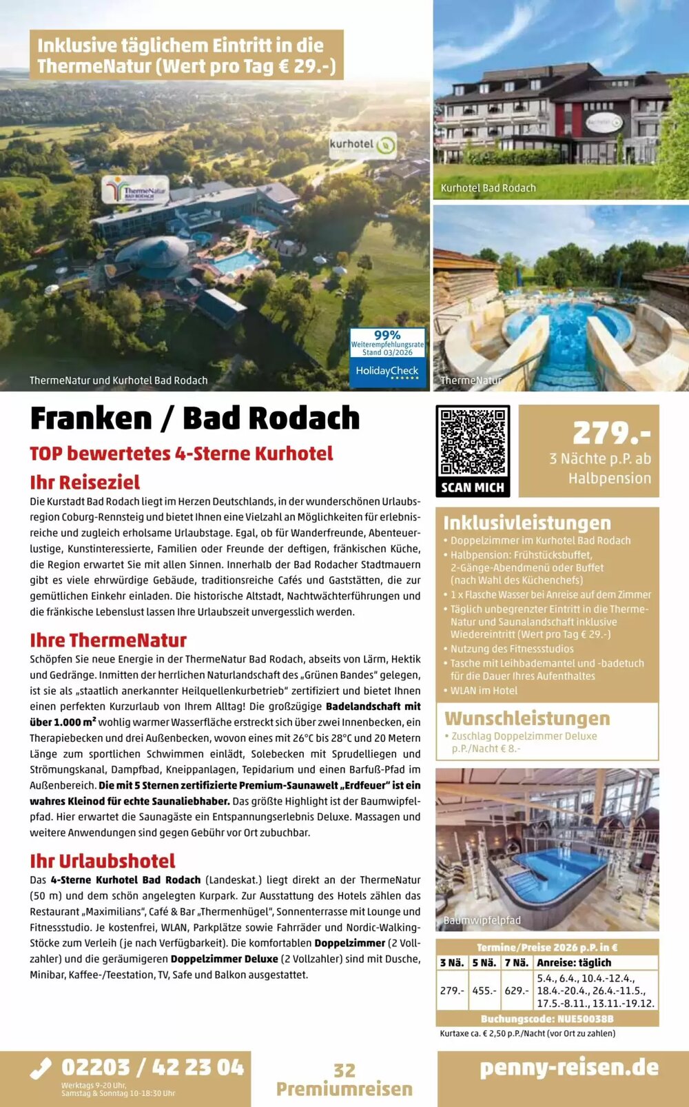 Penny Reisen Prospekt (ab 01.04.2026) zum Blättern - Seite 32