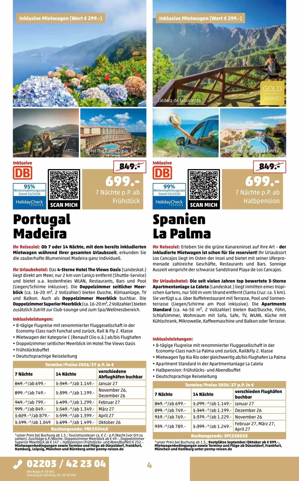 Penny Reisen Prospekt (ab 01.04.2026) zum Blättern - Seite 4