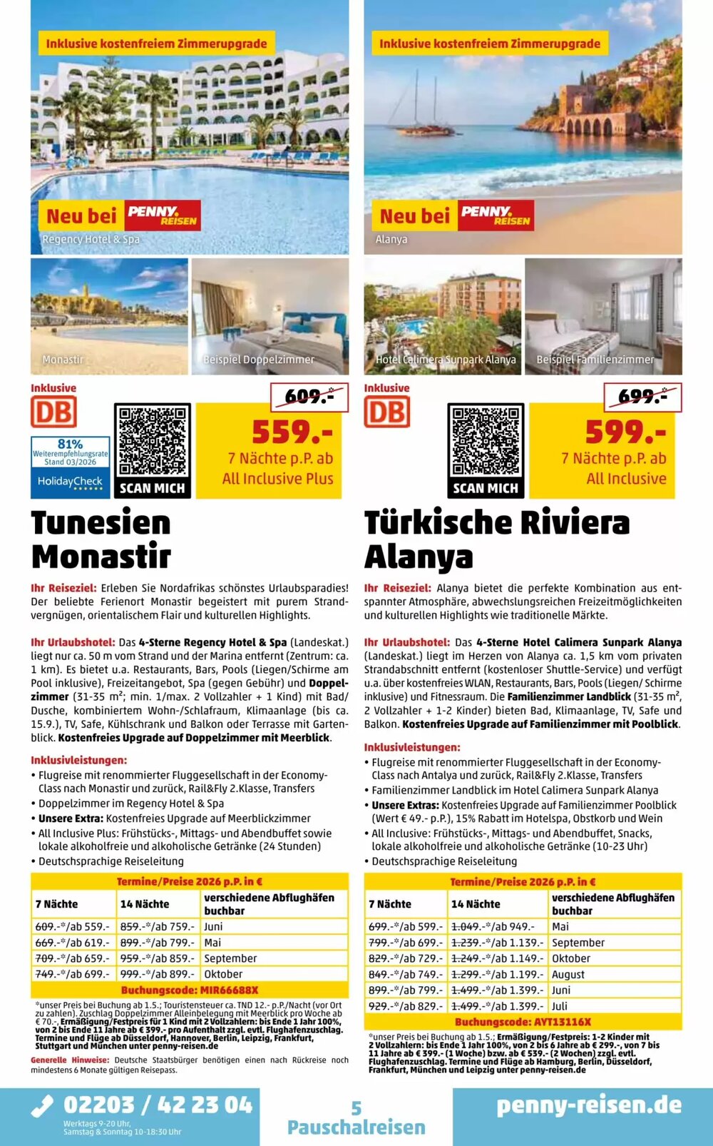 Penny Reisen Prospekt (ab 01.04.2026) zum Blättern - Seite 5