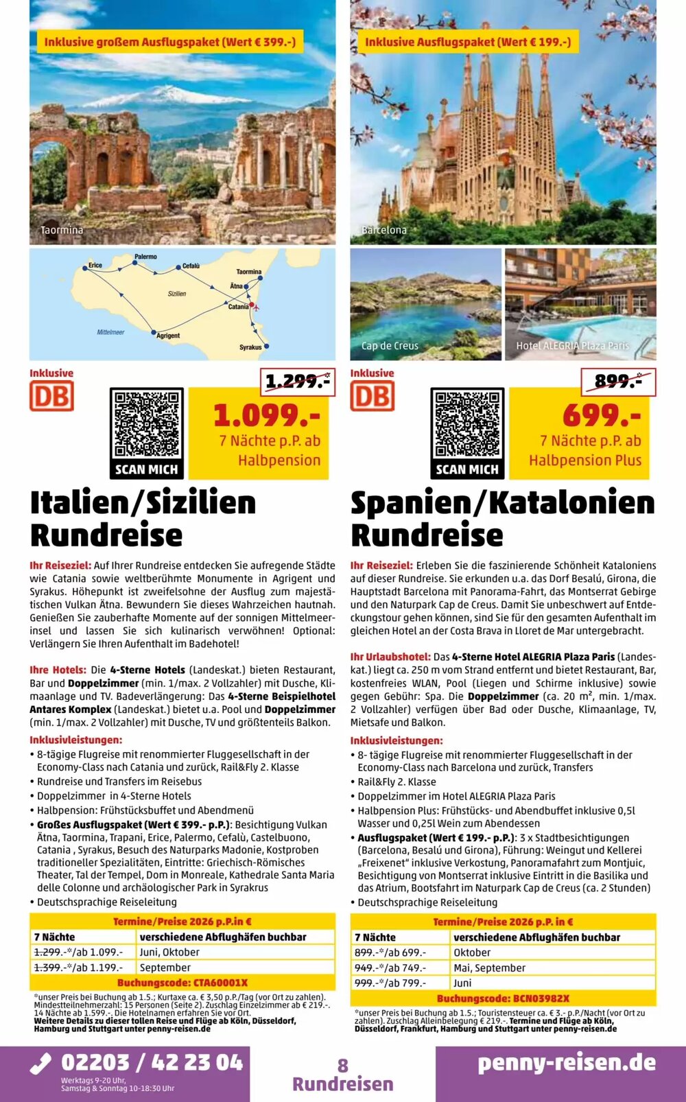 Penny Reisen Prospekt (ab 01.04.2026) zum Blättern - Seite 8