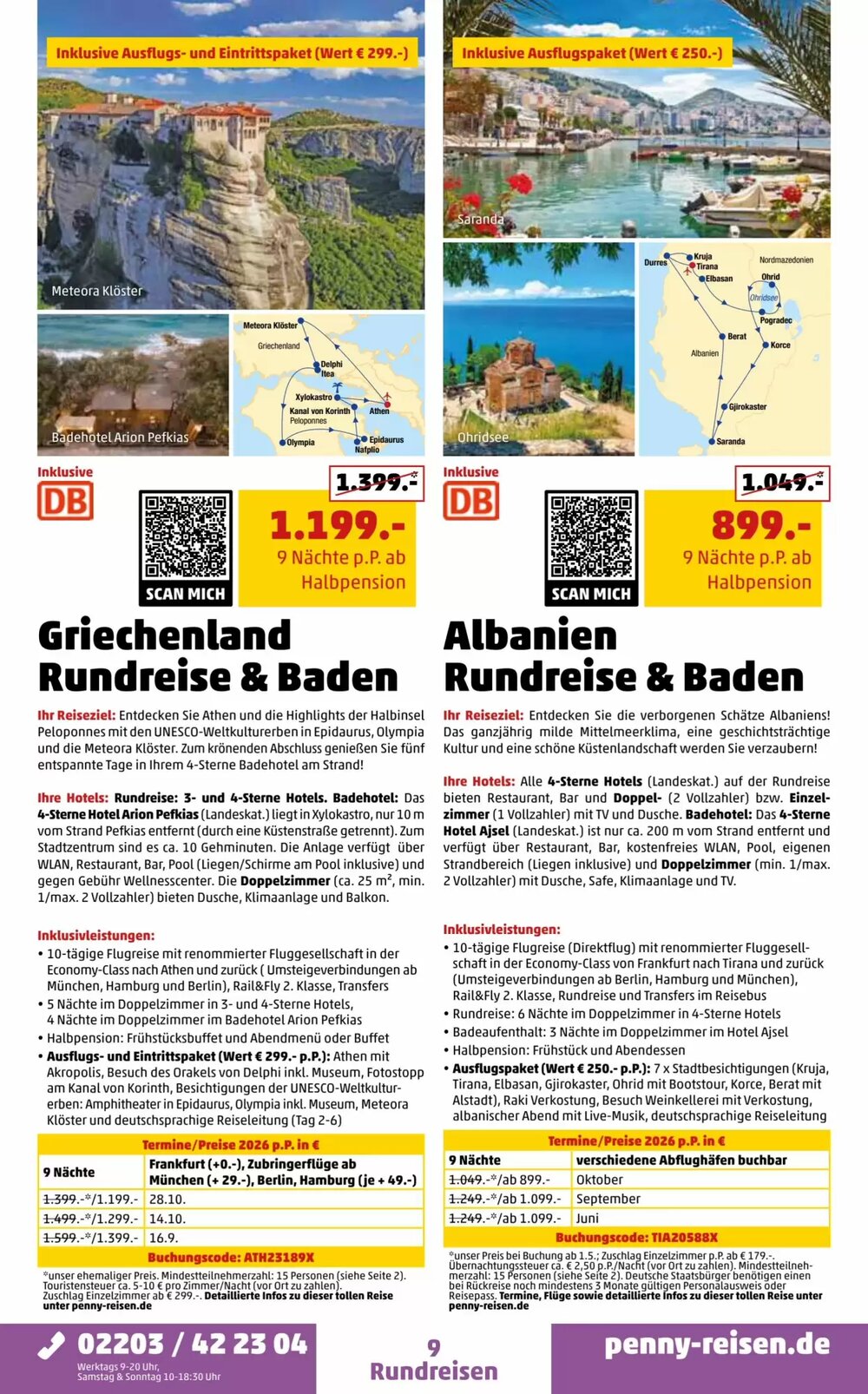 Penny Reisen Prospekt (ab 01.04.2026) zum Blättern - Seite 9