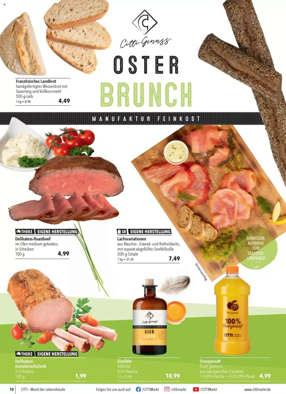 CITTI Markt Prospekt (ab 01.04.2026) zum Blättern - Seite 10