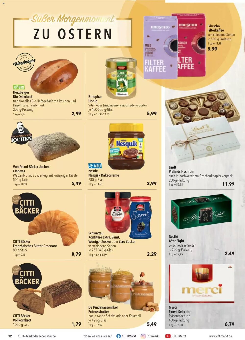 CITTI Markt Prospekt (ab 01.04.2026) zum Blättern - Seite 12