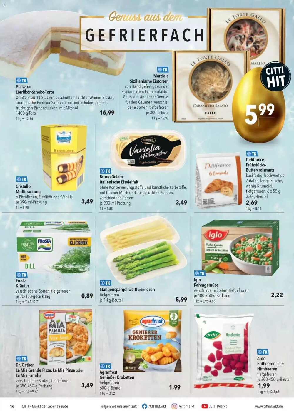 CITTI Markt Prospekt (ab 01.04.2026) zum Blättern - Seite 16
