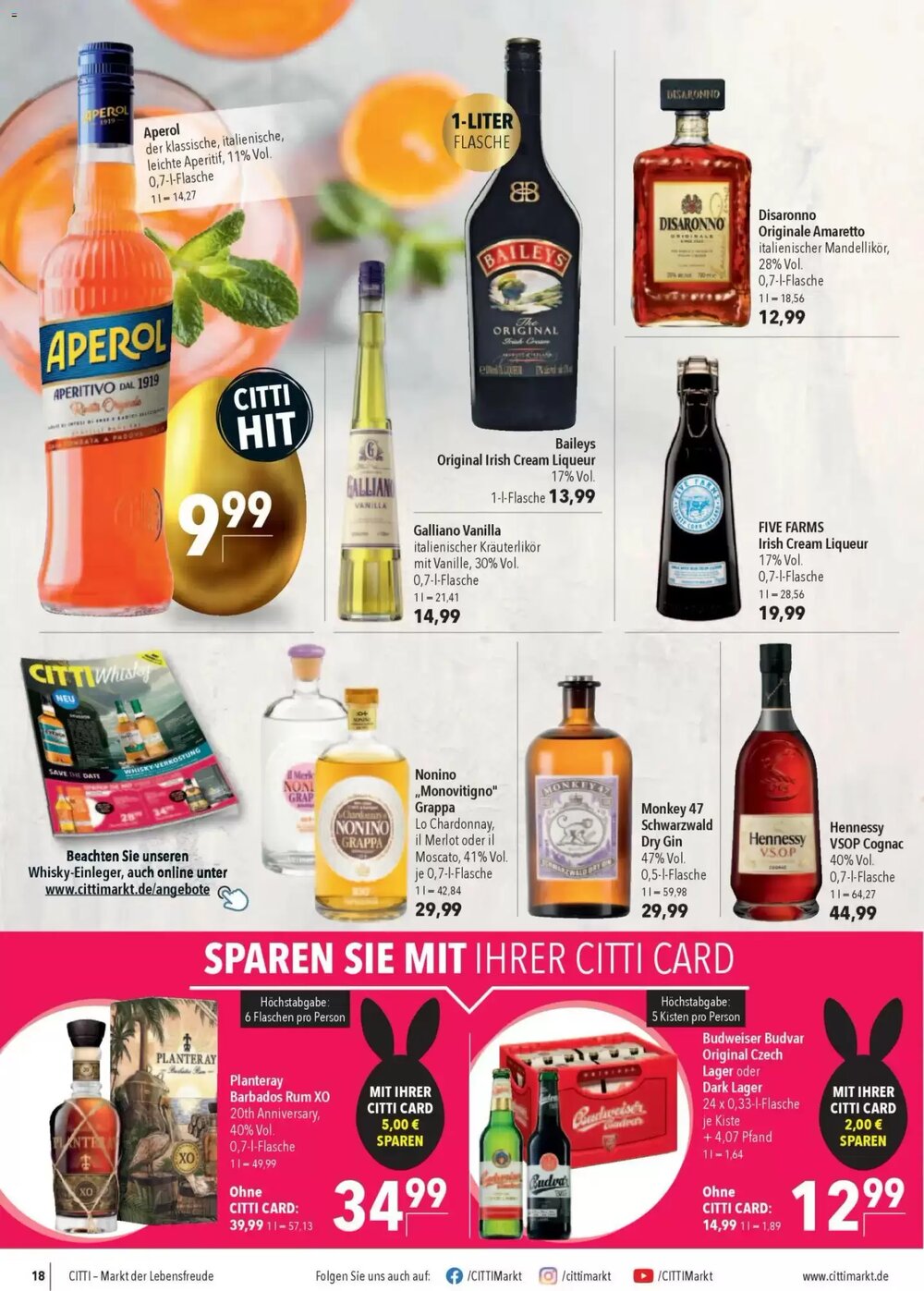 CITTI Markt Prospekt (ab 01.04.2026) zum Blättern - Seite 18