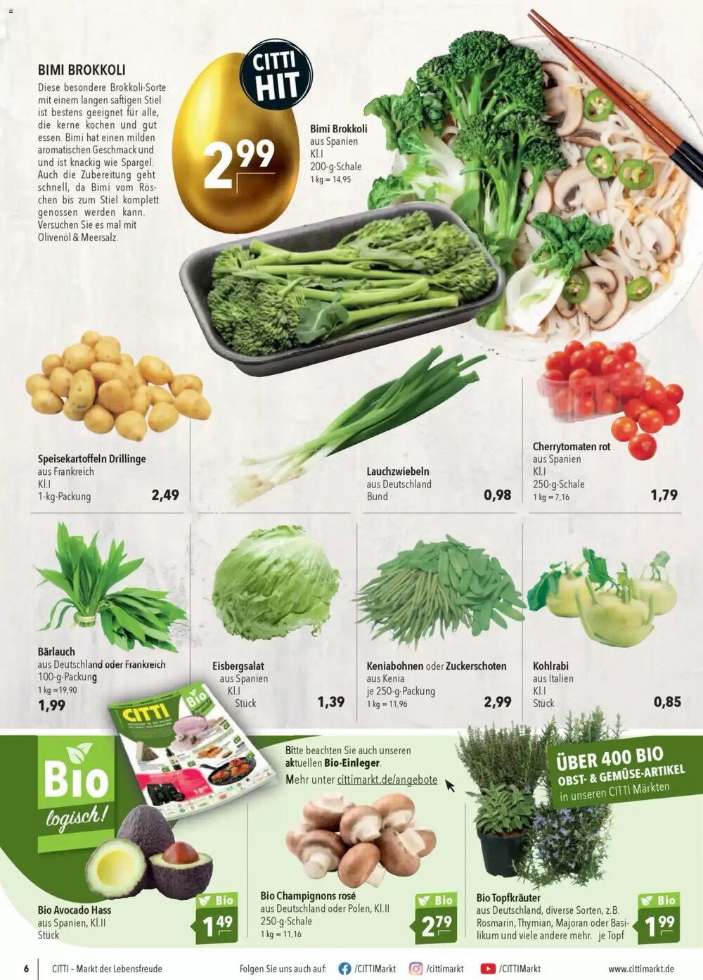 CITTI Markt Prospekt (ab 01.04.2026) zum Blättern - Seite 6