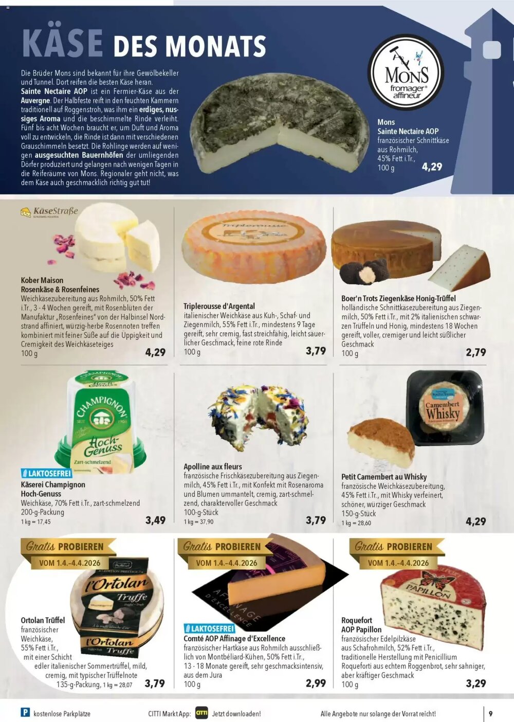 CITTI Markt Prospekt (ab 01.04.2026) zum Blättern - Seite 9