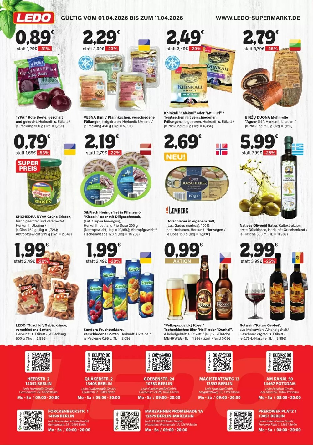 LEDO Prospekt (ab 01.04.2026) zum Blättern - Seite 1