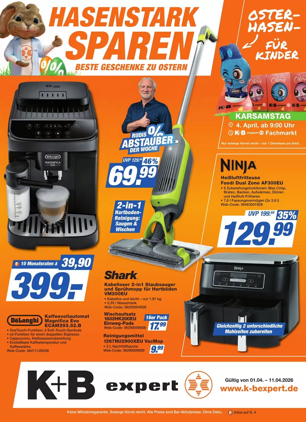 K+B Expert Prospekt (ab 01.04.2026) zum Blättern - Seite 1