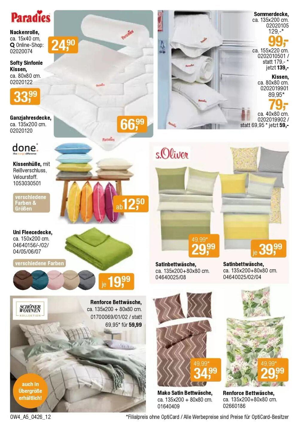 Opti Wohnwelt Prospekt (ab 01.04.2026) zum Blättern - Seite 12